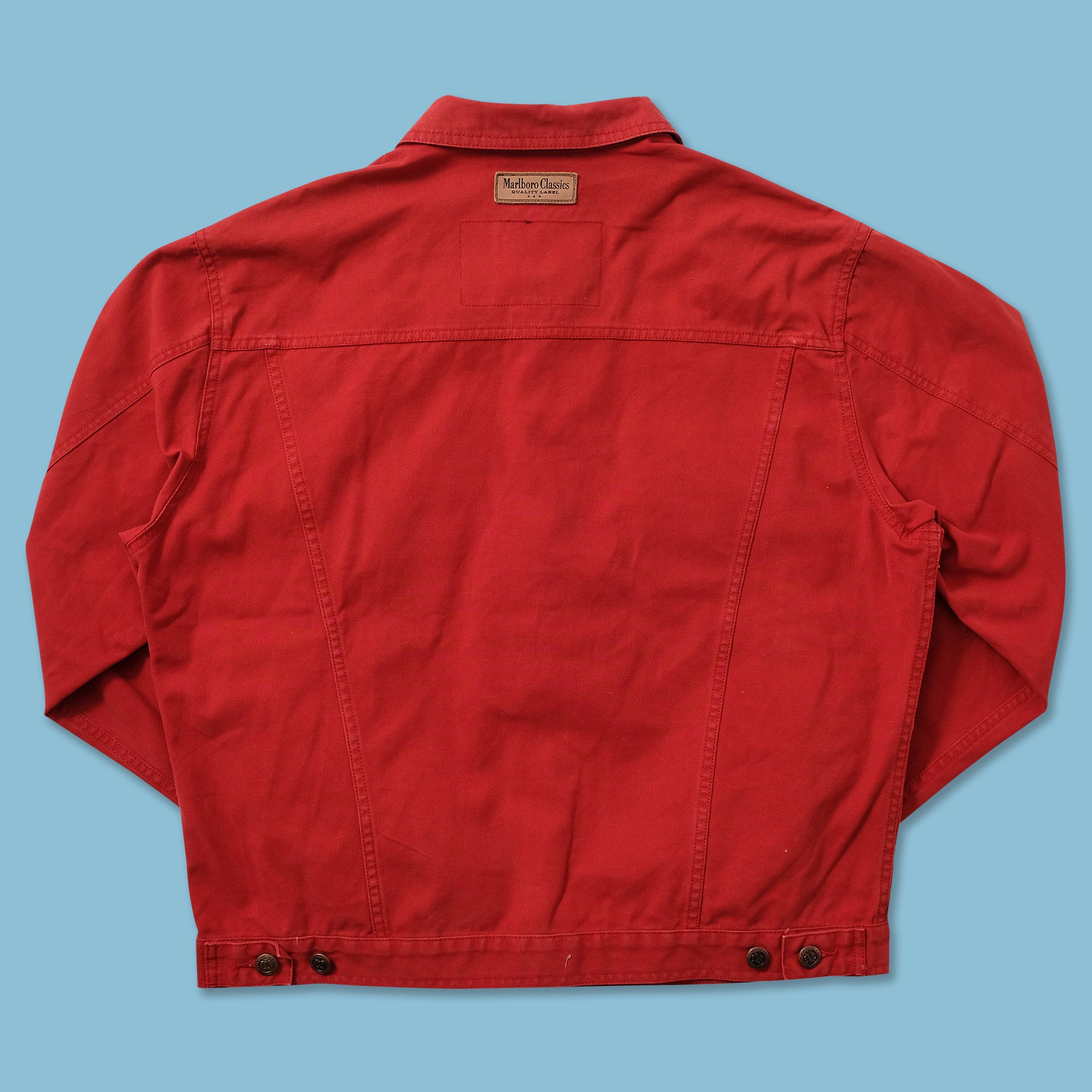 【グランジ系】Marlboro Classics 赤ジャケット Marlboro 80s Racing Jacket Red M Size - Vintage MotoGP Rare