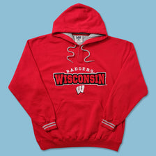 Vintage Wisconsin Badgers Hoody Large 