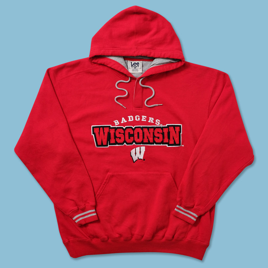 Vintage Wisconsin Badgers Hoody Large 