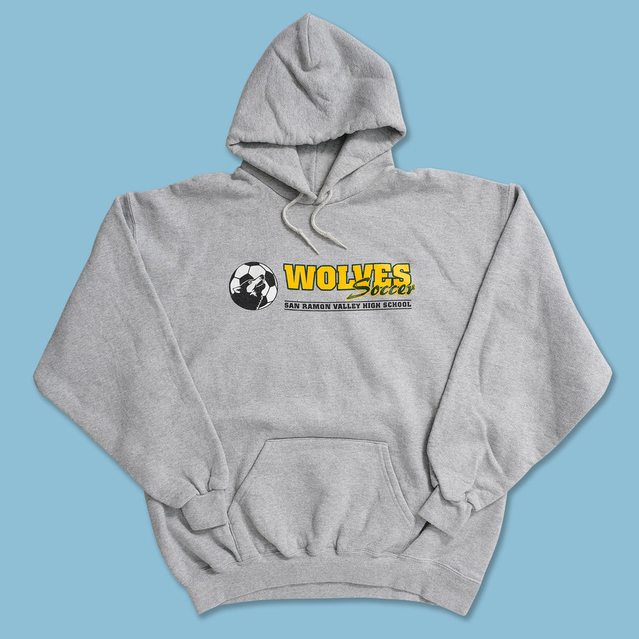 Vintage San Ramon Valley Wolves Hoody Large 