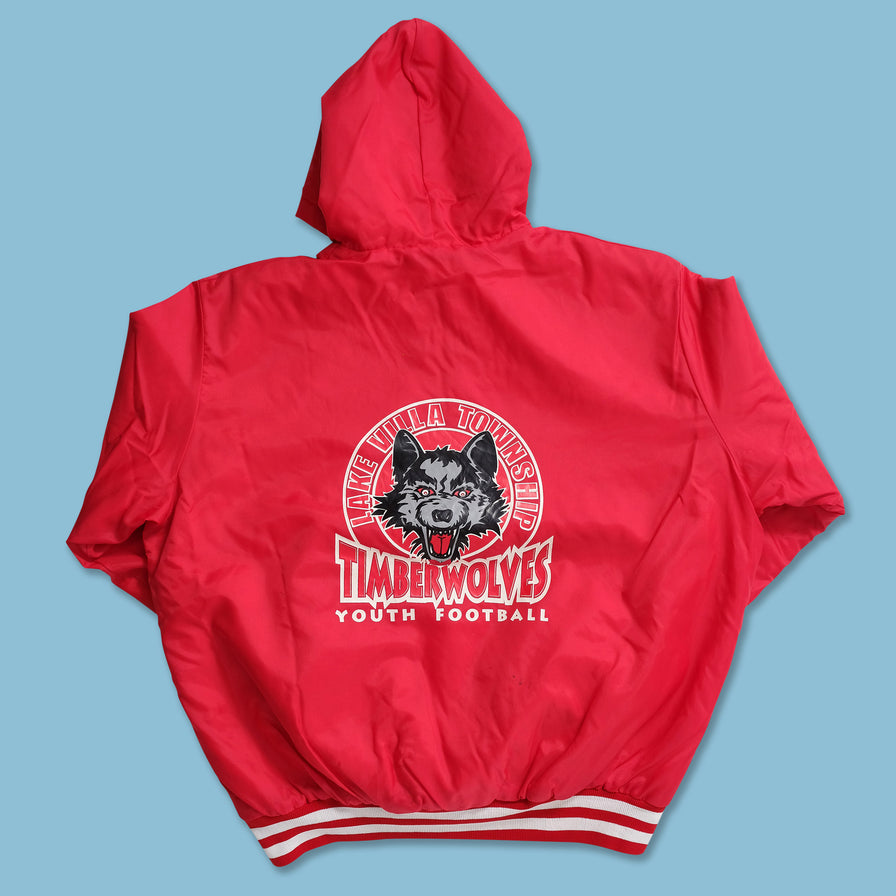 Vintage Lake Villa Timberwolves Padded Windbreaker XXL 