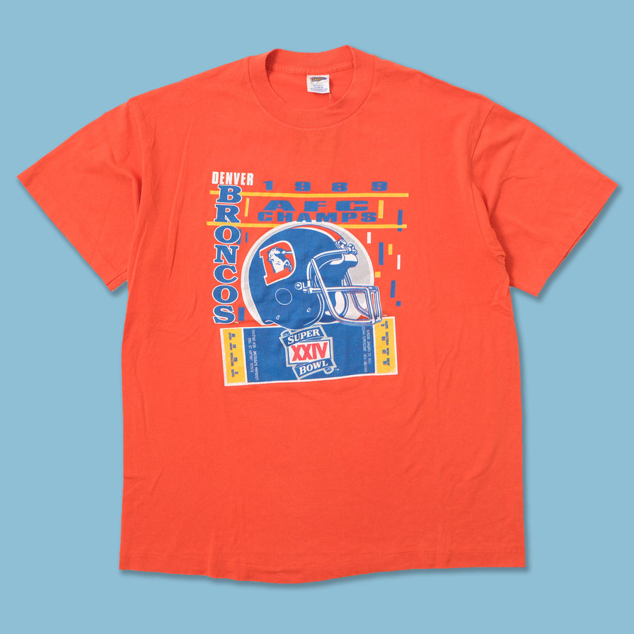 Vintage 1989 Denver Broncos T-Shirt Large 
