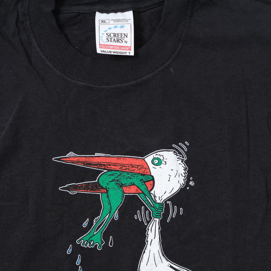 Vintage Never Give Up T-Shirt XLarge 