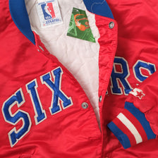 Vintage Starter Philadelphia Sixers College Jacket Medium 