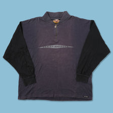 Vintage Harley Davidson Q-Zip Sweater XXLarge 