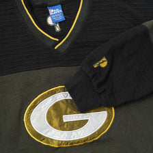 Vintage Green Bay Packers V-Neck Sweater Medium 