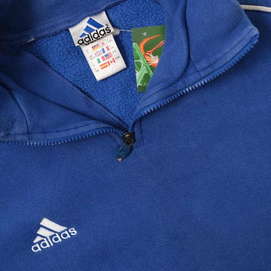 Vintage adidas Q-Zip Sweater Large 