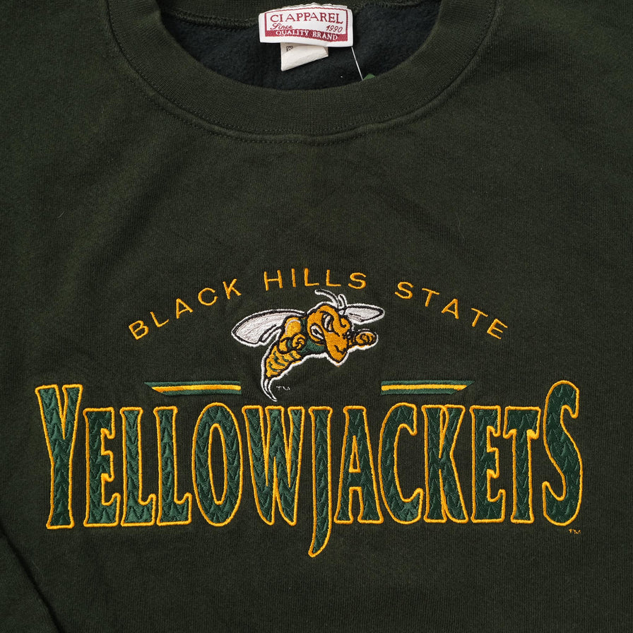 Vintage Black Hills State Yellowjackets Sweater Medium 