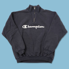 Vintage Champion Q-Zip Sweater Large 