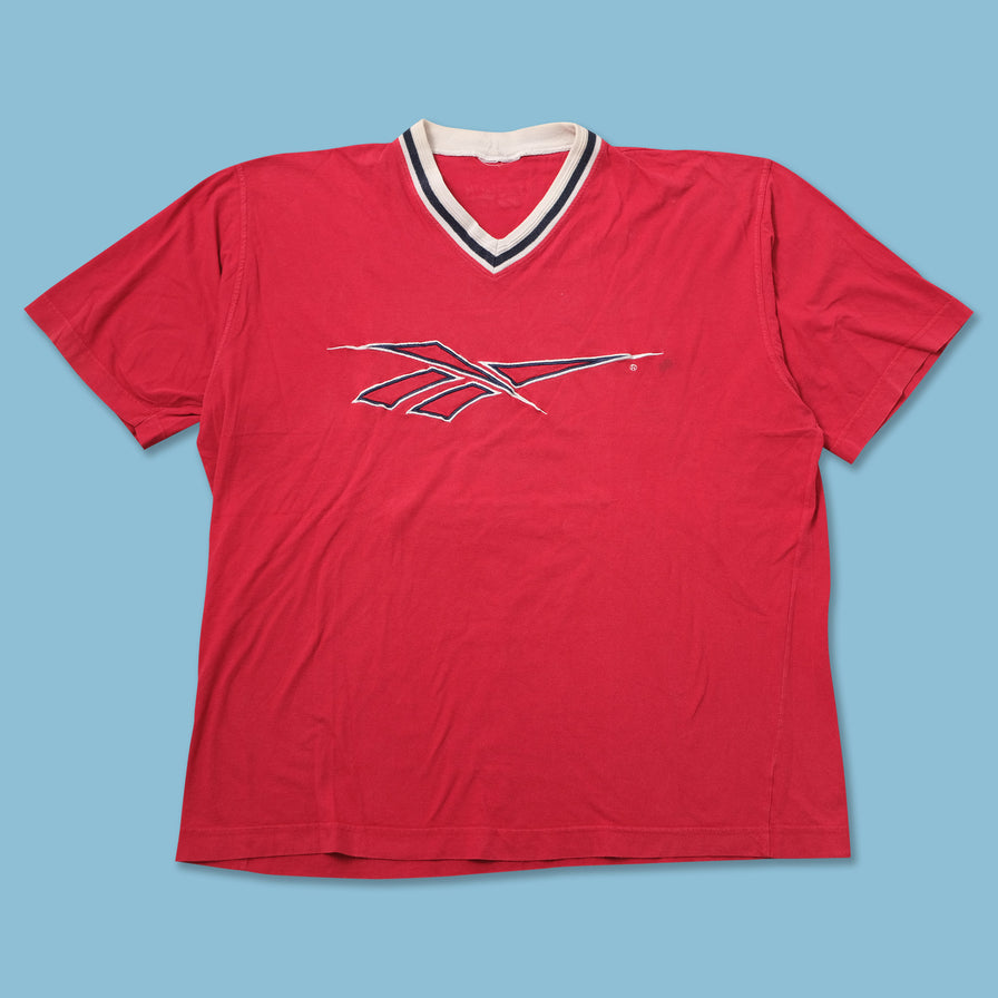 Vintage Reebok V-Neck T-Shirt 3XLarge 