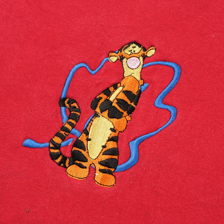 Vintage Tigger V-Neck Sweater Medium 