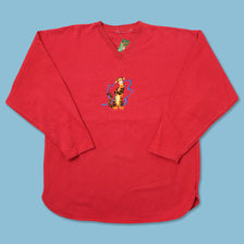 Vintage Tigger V-Neck Sweater Medium 