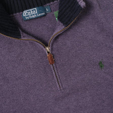 Vintage Polo Ralph Lauren Q-Zip Sweater Large 
