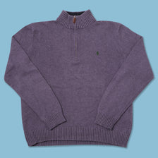 Vintage Polo Ralph Lauren Q-Zip Sweater Large 