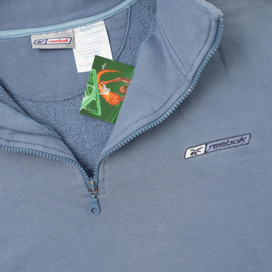 Vintage Reebok Q-Zip Sweater XLarge 