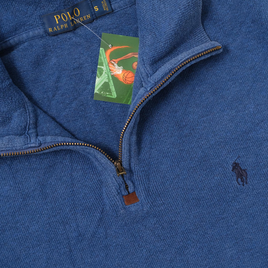 Vintage Polo Ralph Lauren Q-Zip Sweater Small 