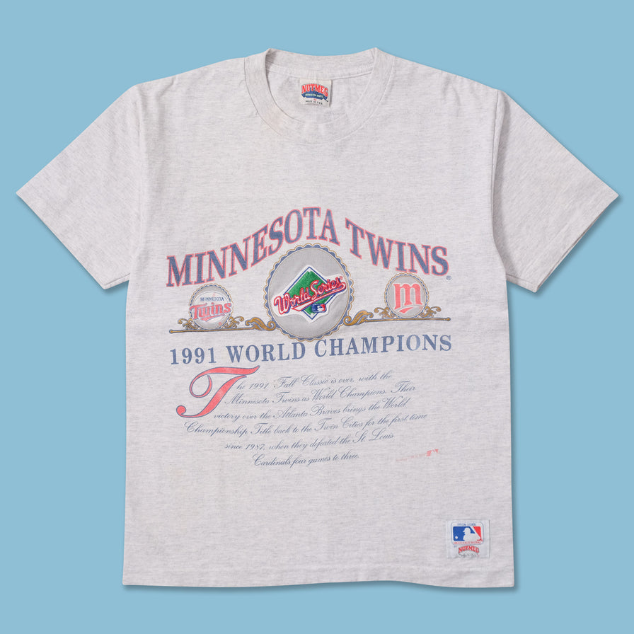 1991 Nutmeg Minnesota Twins T-Shirt Medium 