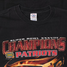 2004 New England Patriots Championship T-Shirt Large 