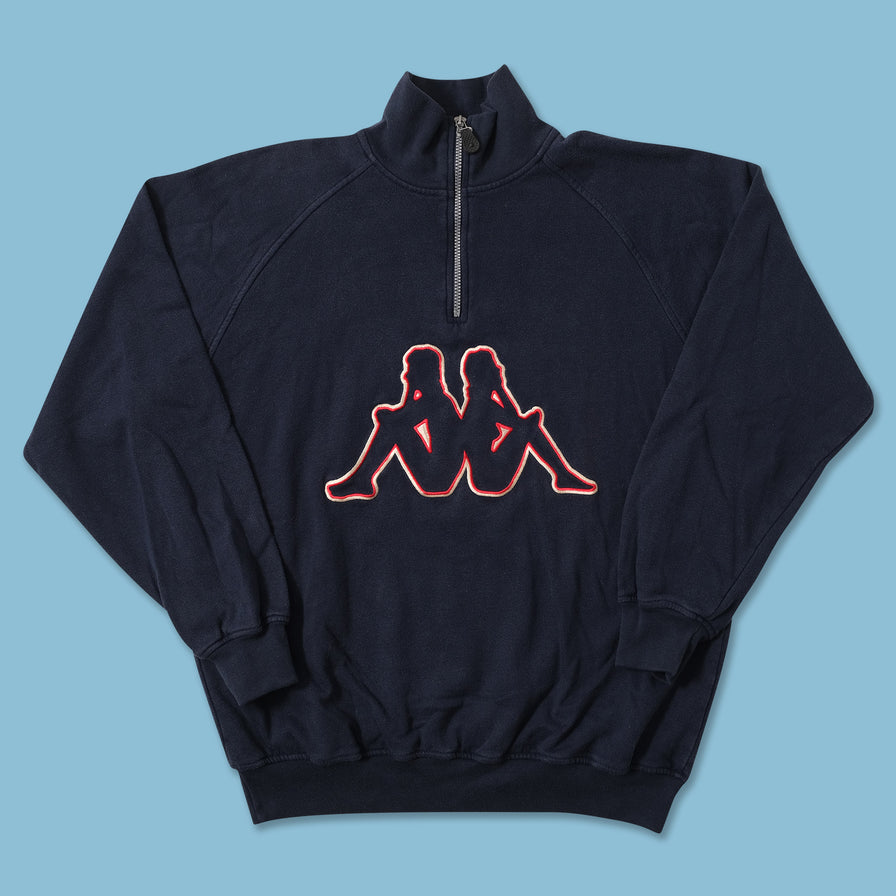 Vintage Kappa Q-Zip Sweater Large 