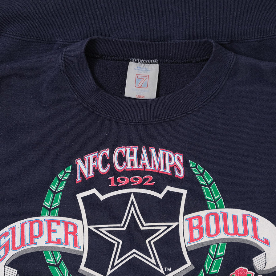 1992 Super Bowl Dallas Cowboys Sweater Large 