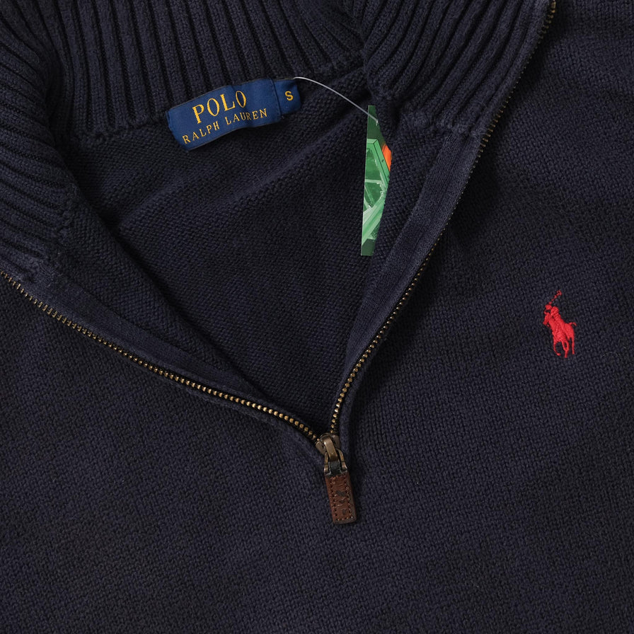 Women's Polo Ralph Lauren Q-Zip Knit Sweater Small 