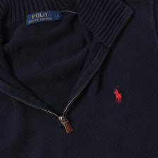 Polo Ralph Lauren Q-Zip Knit Sweater Medium 