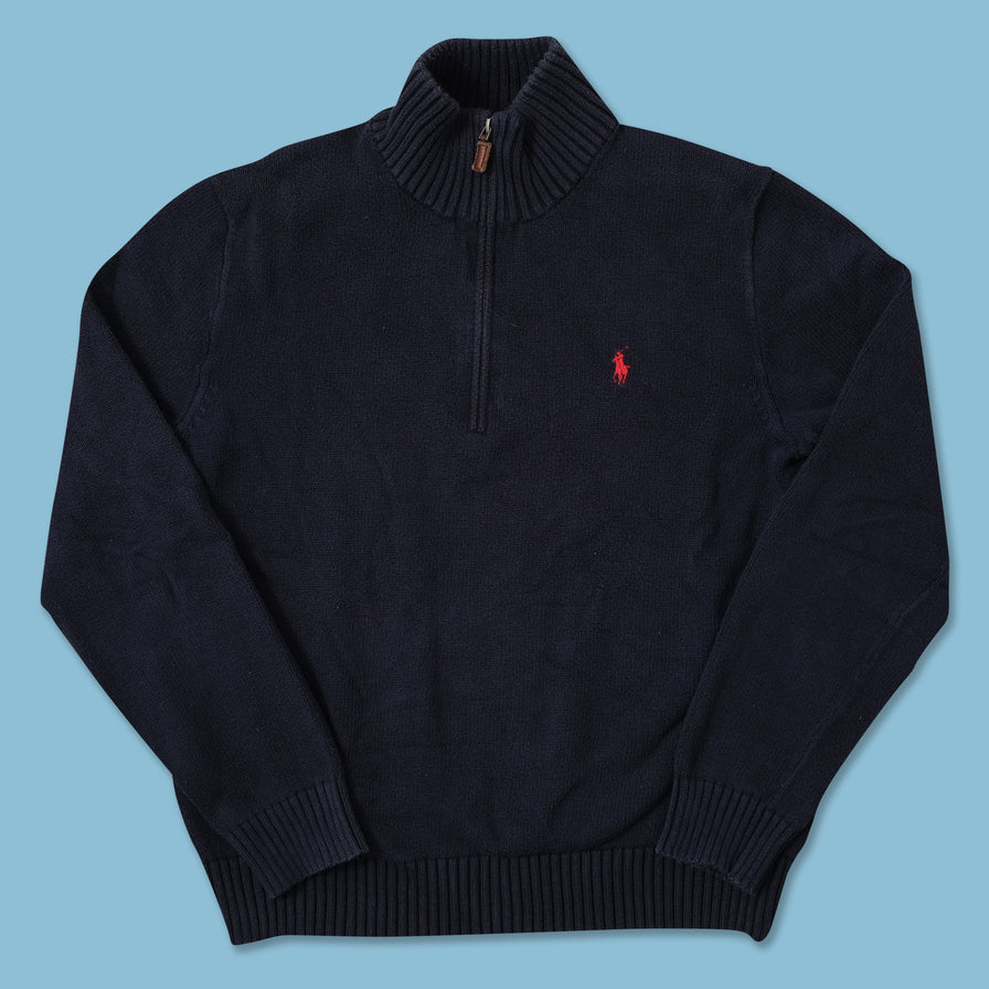 Polo Ralph Lauren Q-Zip Knit Sweater Medium 