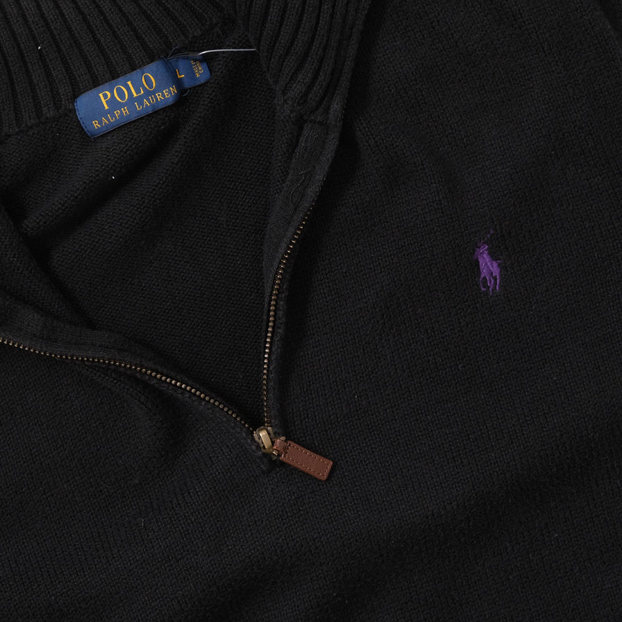 Polo Ralph Lauren Q-Zip Knit Sweater Medium 