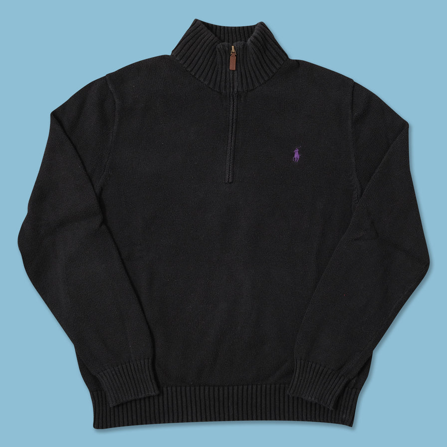 Polo Ralph Lauren Q-Zip Knit Sweater Medium 