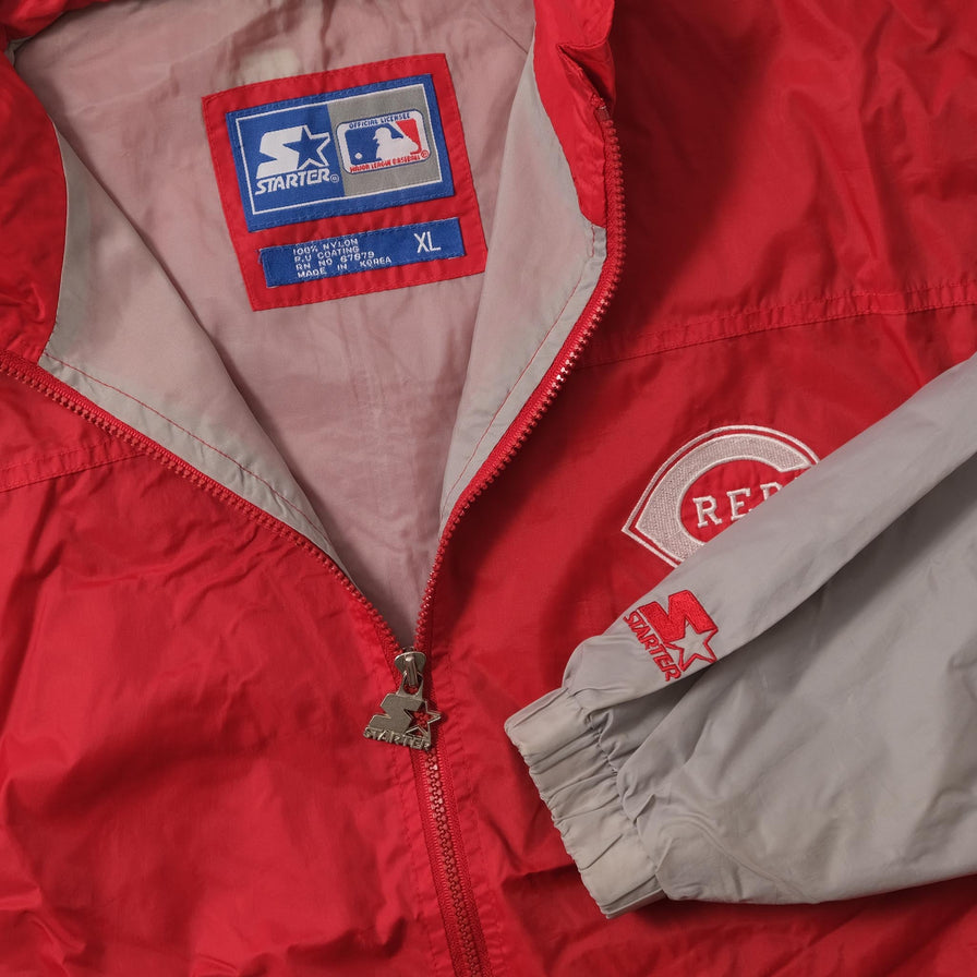 Vintage Starter Cincinnati Reds Track Jacket XLarge 