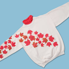 Vintage Leafs Turtleneck Sweater Medium
