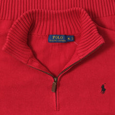 Polo Ralph Lauren Q-Zip Knit Sweater Large 