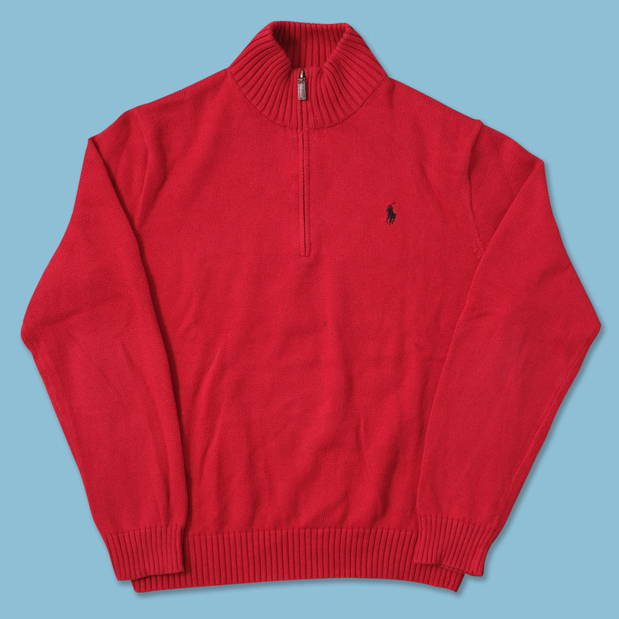 Polo Ralph Lauren Q-Zip Knit Sweater Large 