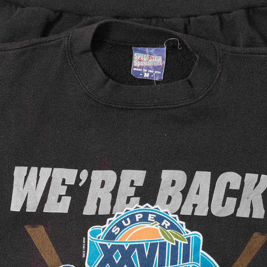 1993 Buffalo Bills Super Bowl Sweater Medium 