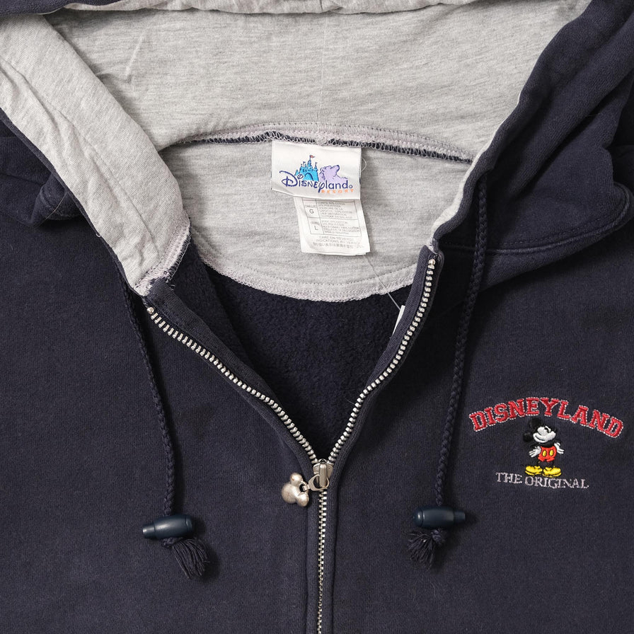 Vintage Disneyland Mickey Mouse Zip Hoody Large 