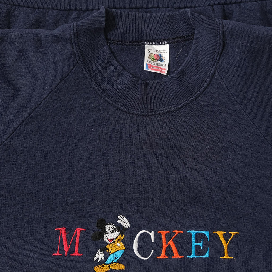 Vintage Mickey Mouse Sweater XLarge 