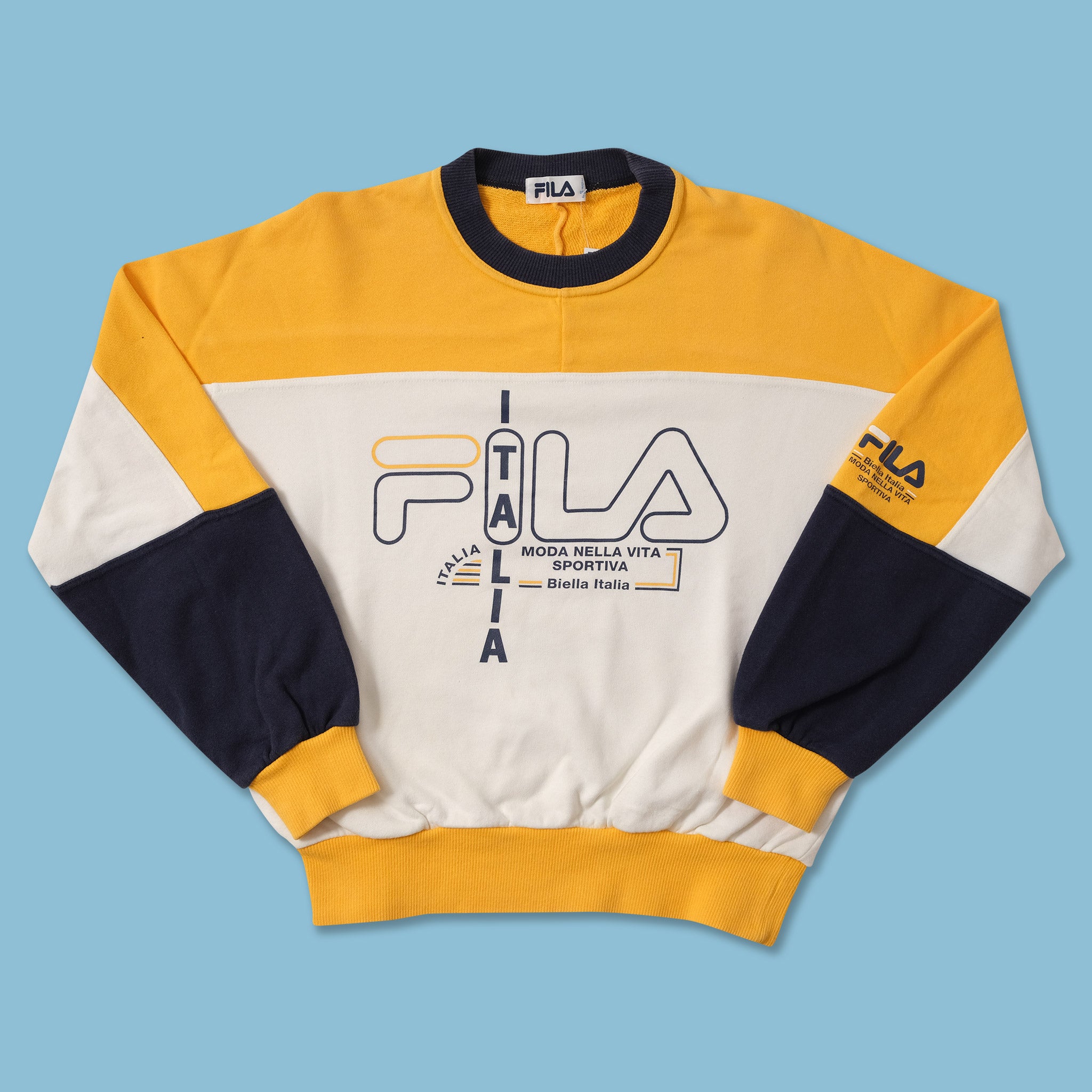 Vintage Women's Fila Bella Italia Sweater Small Double Double