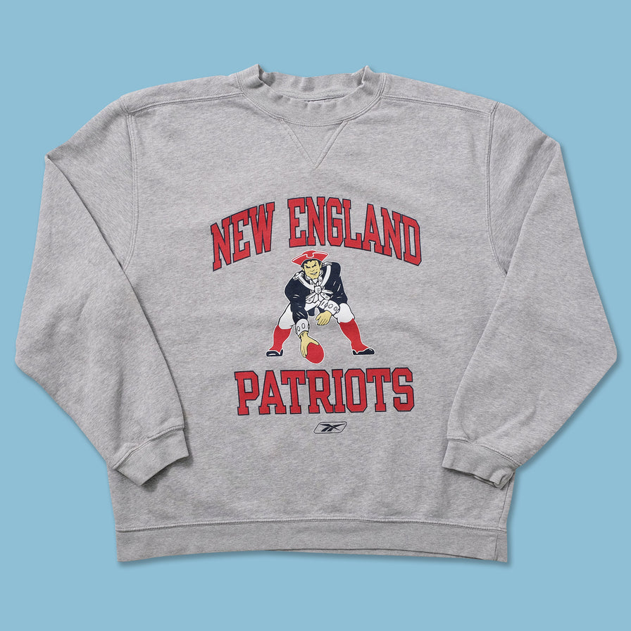 Vintage Reebok New England Patriots Sweater Large 