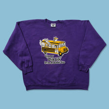 Vintage School Bus Sweater XXL 