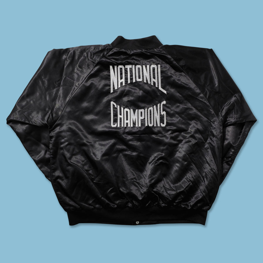 Vintage Satin Varsity Jacket Large 