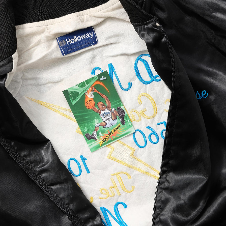 Vintage Satin Varsity Jacket Large 