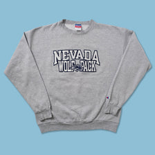 Vintage Champion Nevada Wolf Pack Sweater Large 