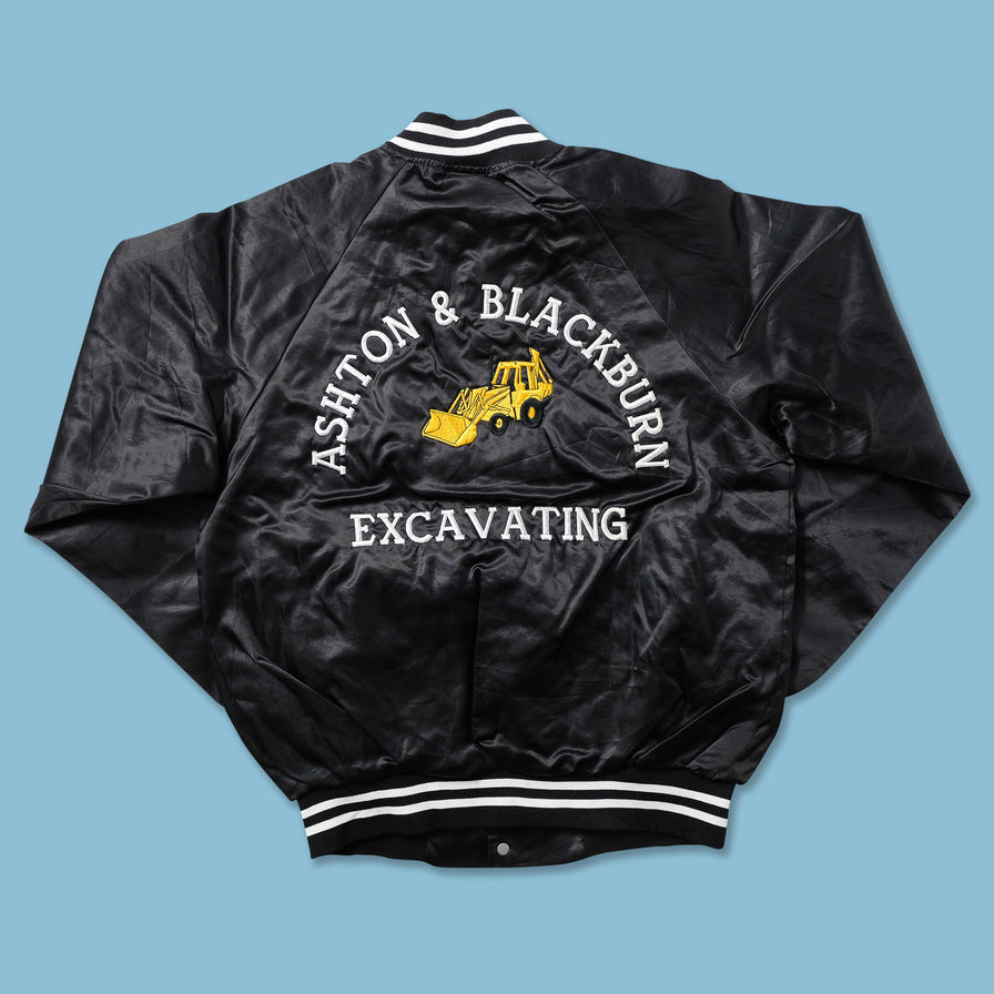 Vintage Satin Varsity Jacket Medium 