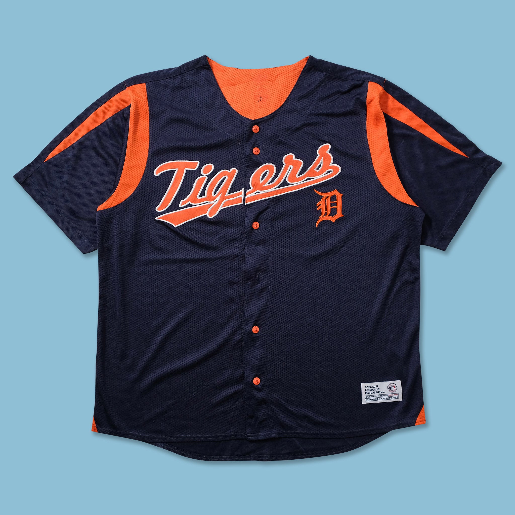 Dynasty MLB Detroit Tigers Blue Men's Baseball Jersey New With Tags