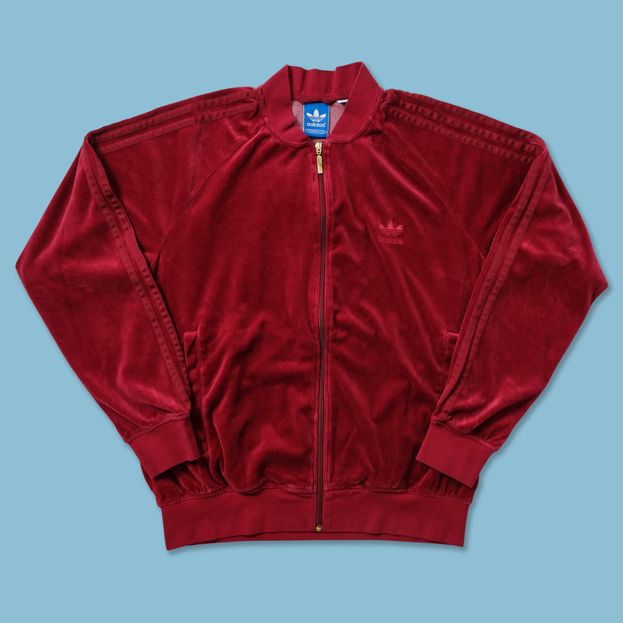 adidas Velour Track Jacket Large 