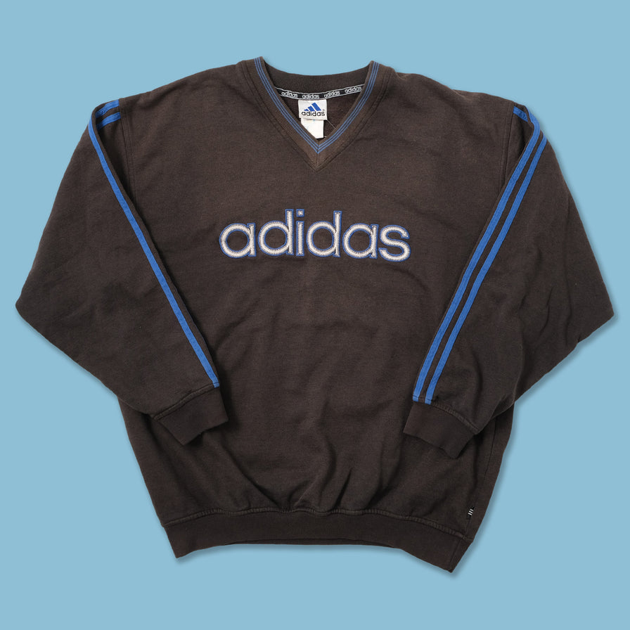 Vintage adidas V-Neck Sweater Large 
