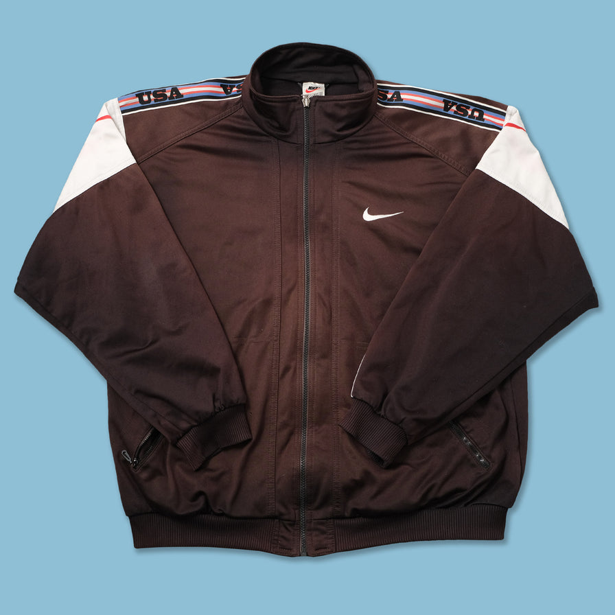 Vintage Nike Track Jacket Made In USA sz Large hotsell