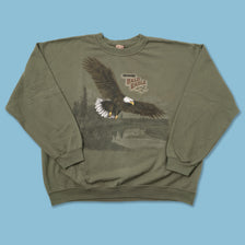 Vintage Bald Eagle Sweater Large 