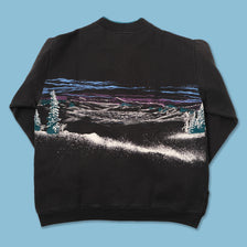 Vintage Snowmobile Sweater Large 