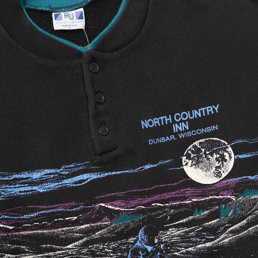 Vintage Snowmobile Sweater Large 